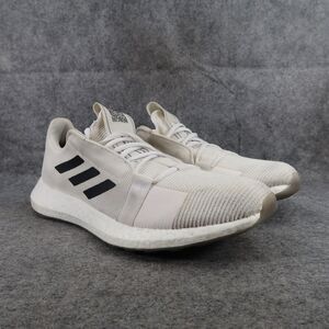 Adidas Shoes Mens 13 Athletic Trainer Senseboost Go Running Sneakers White Black